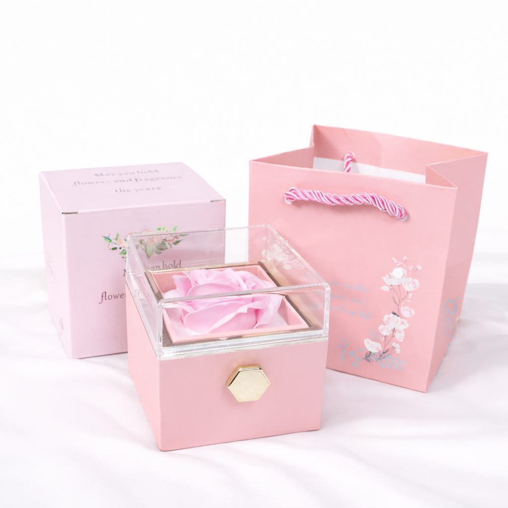Rotating Rose Gift Box