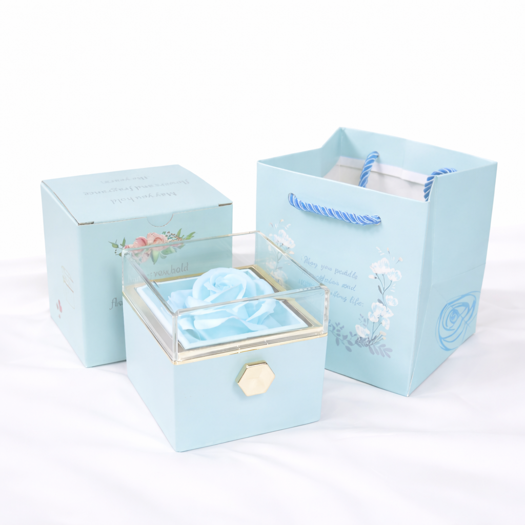 Rotating Rose Gift Box