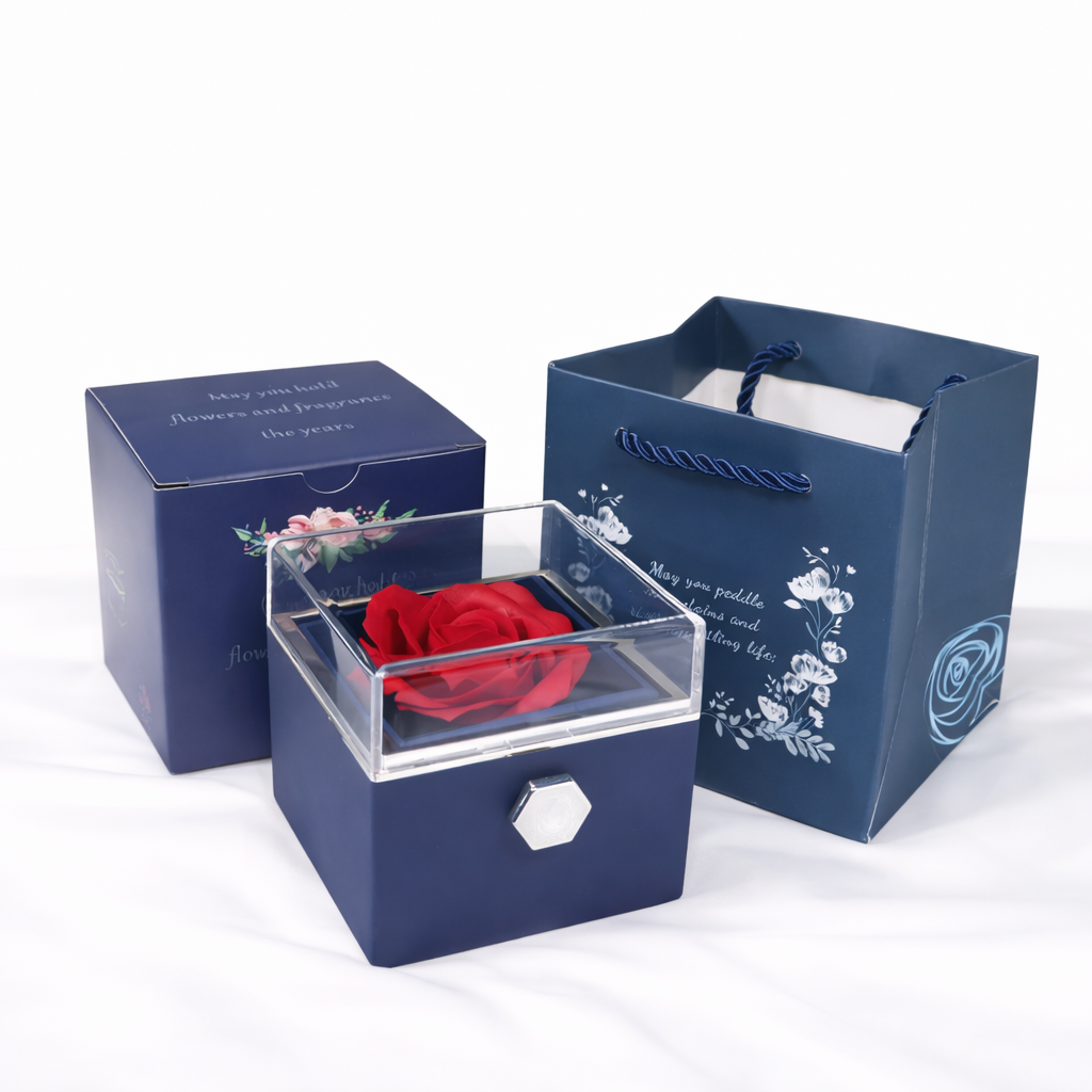 Rotating Rose Gift Box