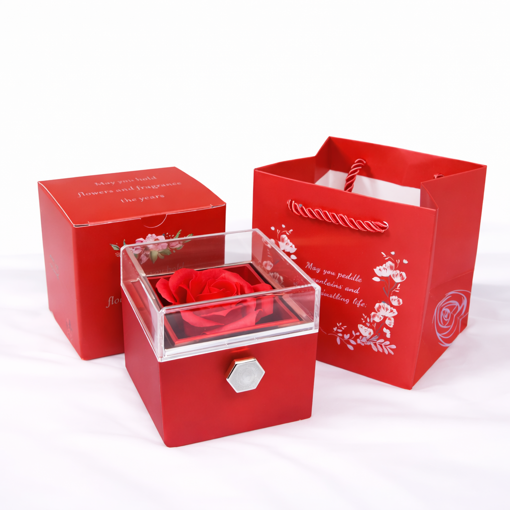 Rotating Rose Gift Box